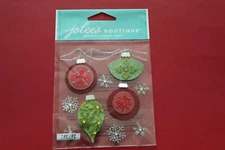VERY RARE 2013 Christmas Jolee's Boutique "Holiday Ornaments" 50-21566 7pcs