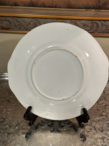 Beautiful/Antique-Flow Blue-Cake Plate-BLUE WILLOW-9.25”-w/Gilding-Pottery-LOOK- - Picture 7 of 9
