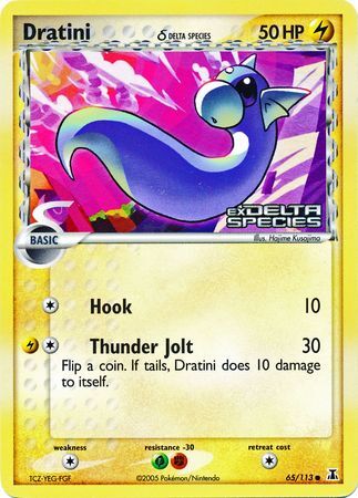 Dratini (65/113) (Delta Species) (Stamped) [EX: Delta Dratini (65/113) (Delta Species) (Stamped) [EX: Delta