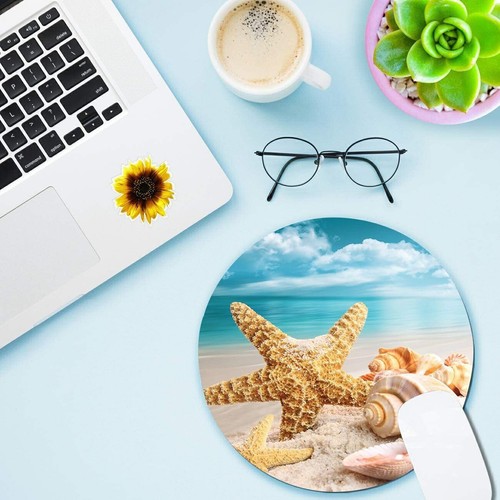 - Gaming Mouse Pad Round Mousepad for Computer Laptop Non-Slip Rubber Desk Ma... - Picture 4 of 7