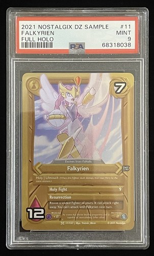 Nostalgix TCG Day Zero SAMPLE Falkyrien Full Holo PSA 9
