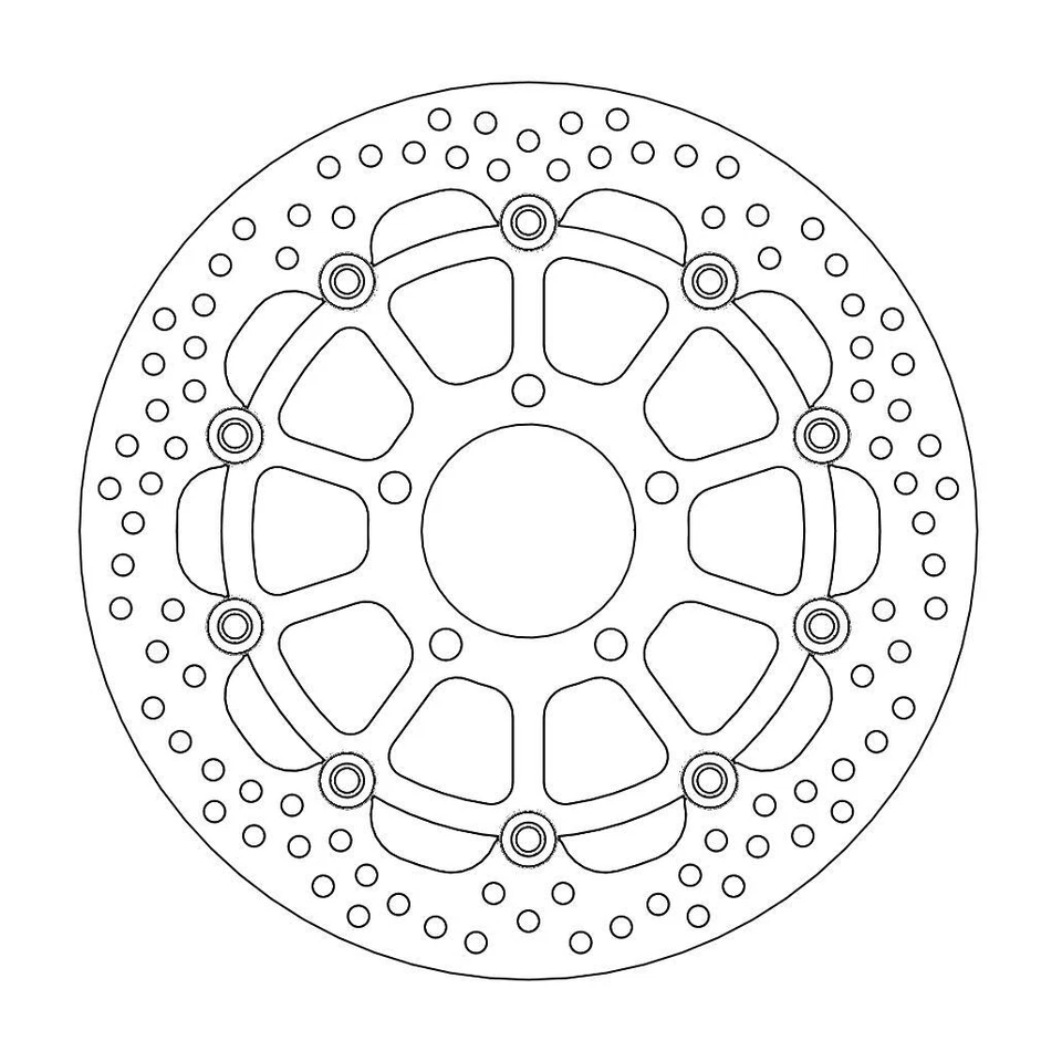 Disco de freno flotante delantero halo Moto Master para Suzuki SV 650 S 2003-2015 Foto 2 de 4