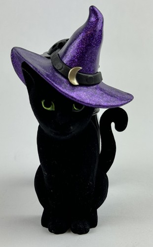 Bath Body Works Witch Cat Wallflower Plug in Nightlight Velvet Black Halloween