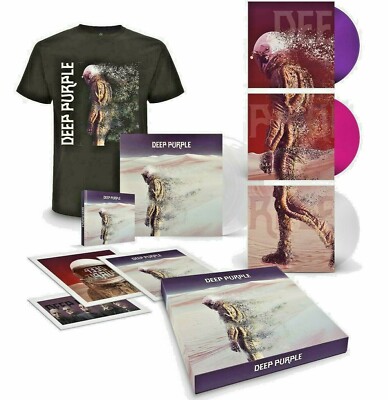 Deep Purple - Whoosh! Ltd. Boxset Artprints T-Shirt White Translucent 2 Vinyl LP
