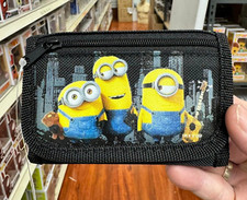 Minions wallet Children Wallet Kids Cartoon Coin Purse Black 