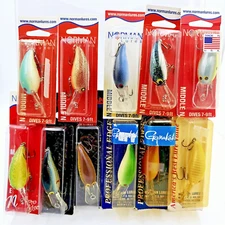 Vtg New Norman 2" Middle N Crankbait 3/8 Oz Depth 7-9 Feet You Choose Color
