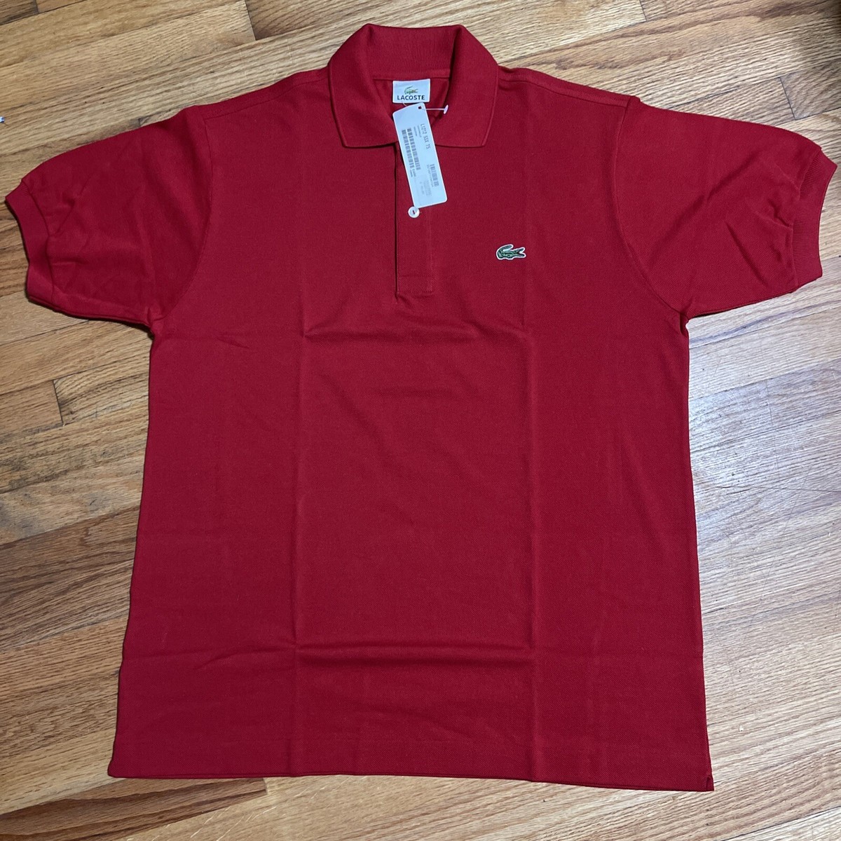 Lacoste Sport Polo Shirt - Size 5/ Large - Red NWT New w