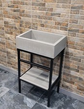 Concrete Bathroom Sink/Basin + Frame/ Custom Size / Booking Fee