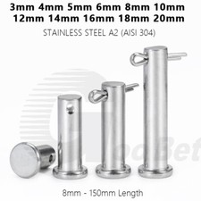 M3-M20 Clevis Pin Hinge Pin Retaining Pin Metric Rigging Pin A2 Stainless Steel