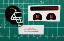 2020 XFL Los Angeles LA Wildcats  DIECUT DECALS for OPI Football Gumball Helmets
