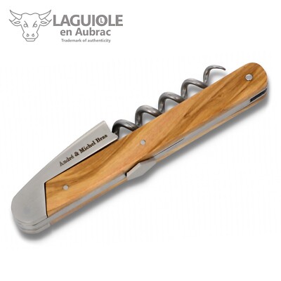 MICHELBRAS ミシェルブラス Laguiol Aubrac F Laguiole Aubrac Kellnermesser Michel Bras Olivenholz Korkenzieher
