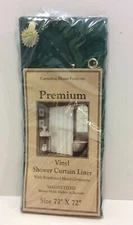 Carnation Home Fashions 12 Gauge Vinyl Hotel Liner 72" x 72" Evergreen