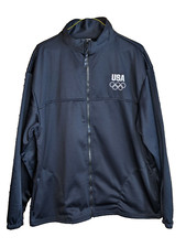 Olympic Games Track Jacket Adult X Large USA Team Committee Full Zip USA Made