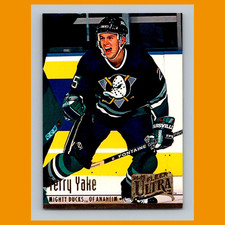 Terry Yake #9 1994 Fleer Ultra Anaheim Mighty Ducks Hockey Card NHL NM