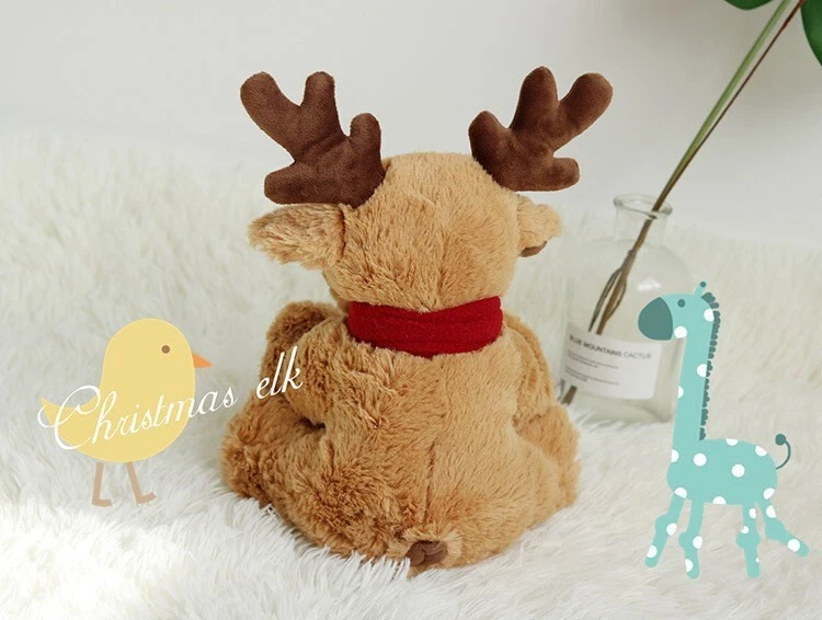 Lindo muñeco de peluche de alce regalo de Navidad para niños Foto 4 de 4