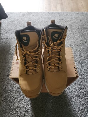 Nike Men's Manoa Leather Boots 454350-700 Haystack/Velvet Brown Size 10