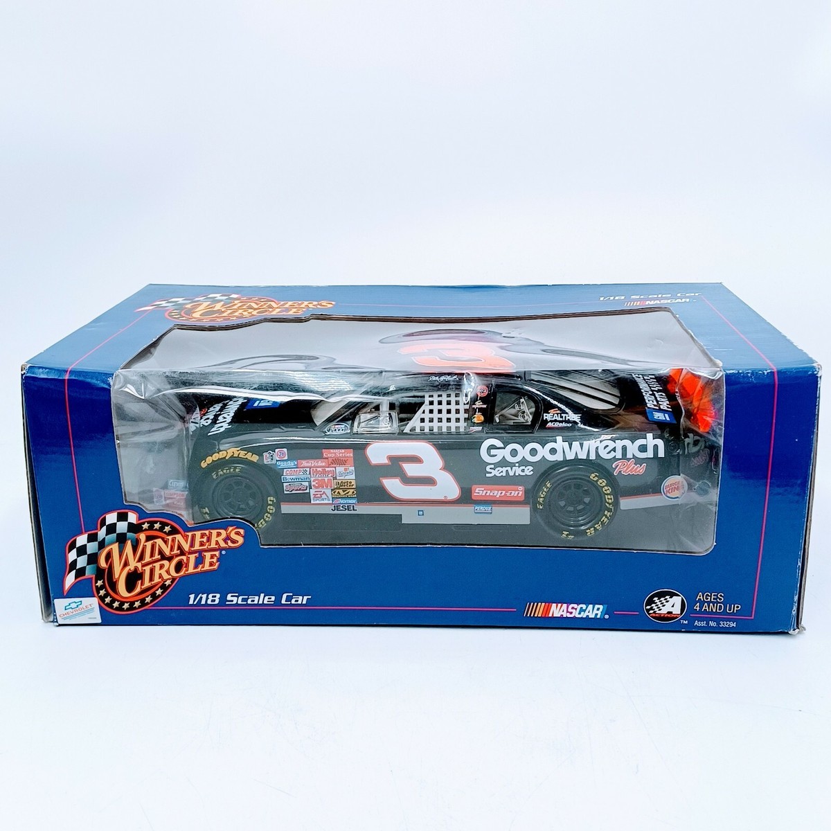 ミニカー NASCAR  #3 DALE EARNHARDT WINNERS CIRCLE DALE EARNHARDT NASCAR #3 BLACK 1/18 SCALE