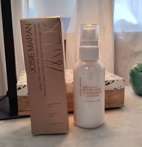 Josie Maran Pure Argan Milk Clean Skin Niacinamide Cleanser 4oz unscented