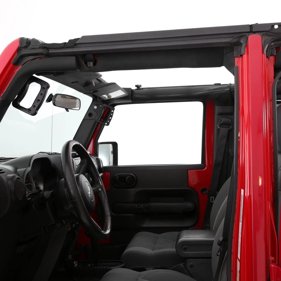 Smittybilt 2007-2023 se adapta a Jeep Wrangler JKU 4 puertas envolvente estilo OE conjunto negro Foto 4 de 4
