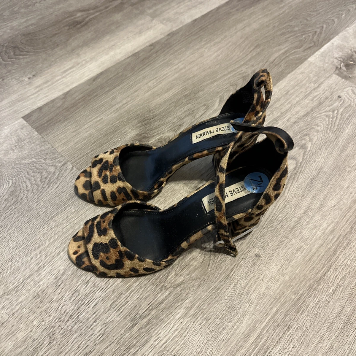 Steve Madden Cheetah Print Platform Heels Size 7.5m eBay