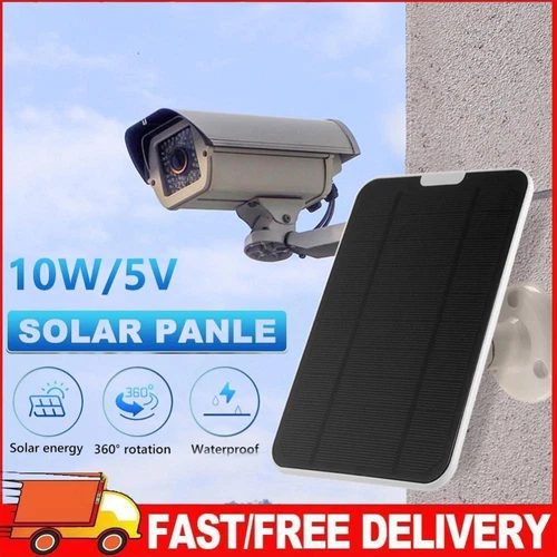 10W 5V wasserdichte Solarmodule Micro-USB-Ladegerät PET für Beleuchtung (weiß)