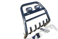 Bull Stange + Rechteckig Flecken X2 FüR Nissan Navara D40 2010-2016 Abarth -