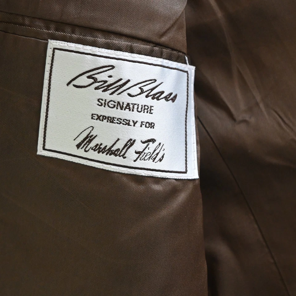 Casaco esportivo vintage Bill Blass 44S azul marinho botão dourado 100% lã blazer - Imagem 4 de 4