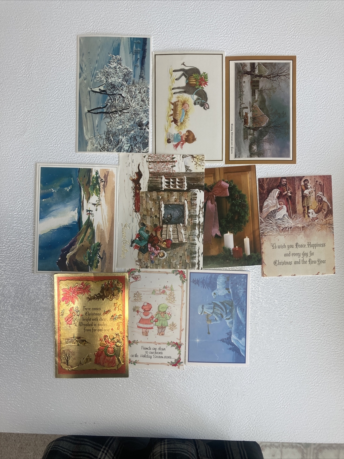 Lot Of 10 Used Vintage Christmas Cards eBay