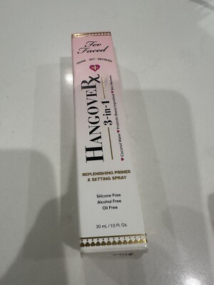 Too Faced Hangover RX 3-in-1 Replenishing Primer & Setting Spray 1 oz / 30 ml 