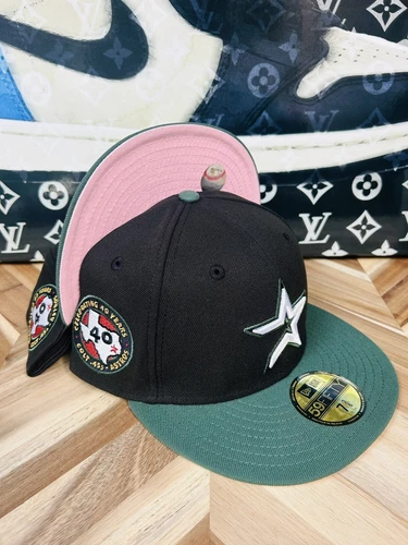 New Era  7 3/8 Houston Astros Rushmore Myfitteds Exclusive Black Dome Travis VHS