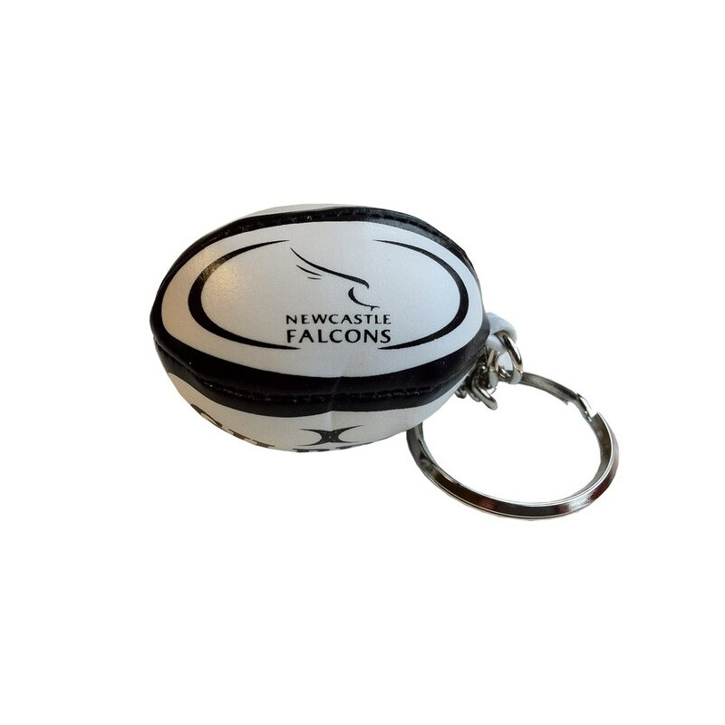 Newcastle Falcons Rugby Sponge Ball Keyring