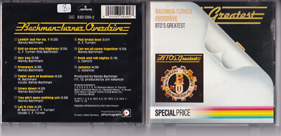 Bachman-Turner Overdrive   BTO's Greatest CD Mercury