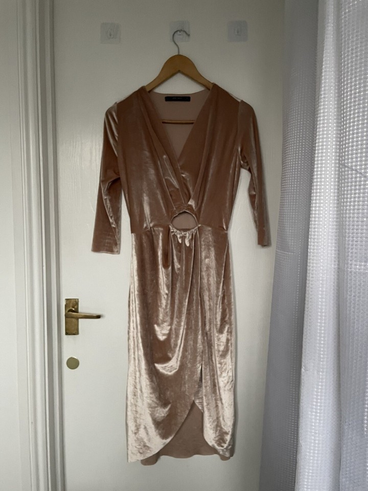 Zara blush dress modified size xs eBay