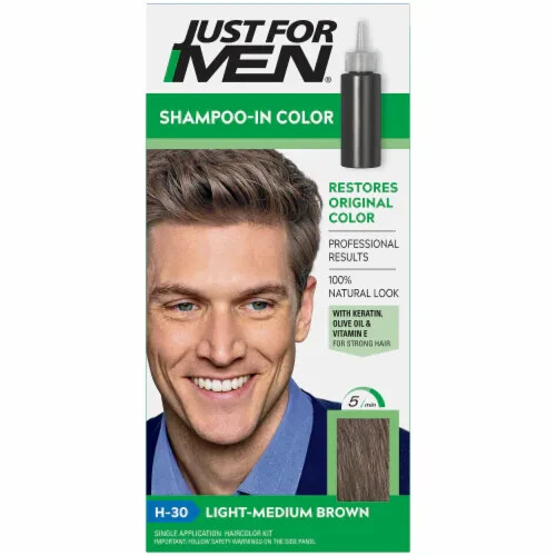 Just For Men® Original Formula H30 Light Medium Brown Shampoo Haarfarbe, 1 ct - Bild 1 von 1