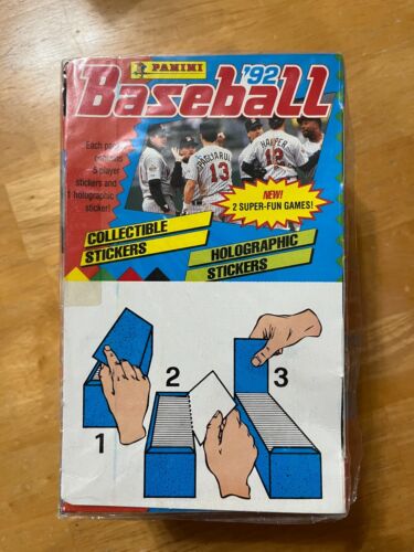 1992 panini baseball stickers factory sealed box---#100 packs!!!