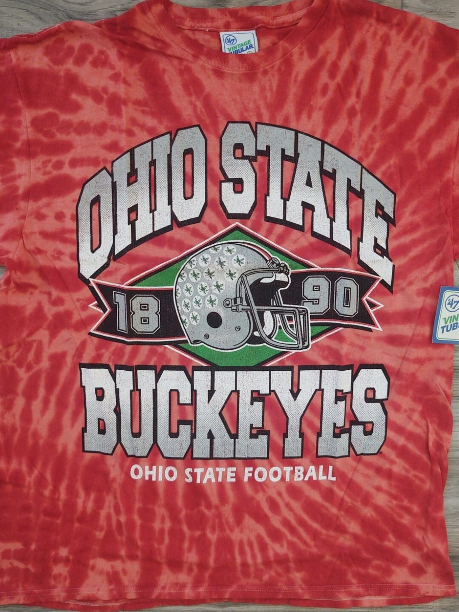 Saturdays Ohio State Buckeyes Fan T-Shirt - Red Short Sleeve, Unlicensed Design (S-5XL)