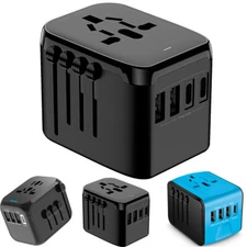 International Universal Travel Adapter Plug Smart Power Charger Outlet Converter