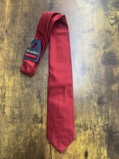 Brooks Brothers Solid Red Tie 100 Silk Men's Necktie 57"