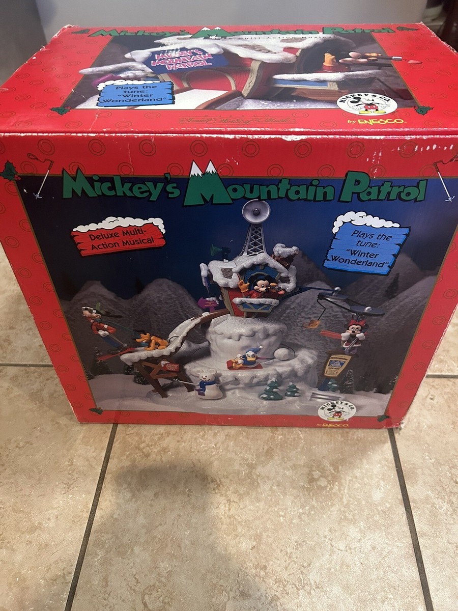 MICKEYS MOUNTAIN PATROL Disney ENESCO Vintage MUSIC CHRISTMAS