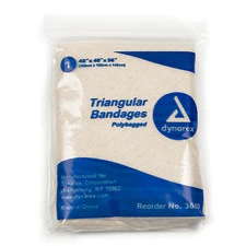 Dynarex Triangular Bandages 12 bandages , size 40" ×40" ×56" #3680 20%OFF&