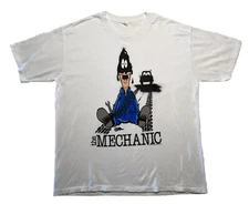 The Mechanic Vintage SUN SPORTSWEAR Graphic Shirt Single Stitch Size XL 80’s