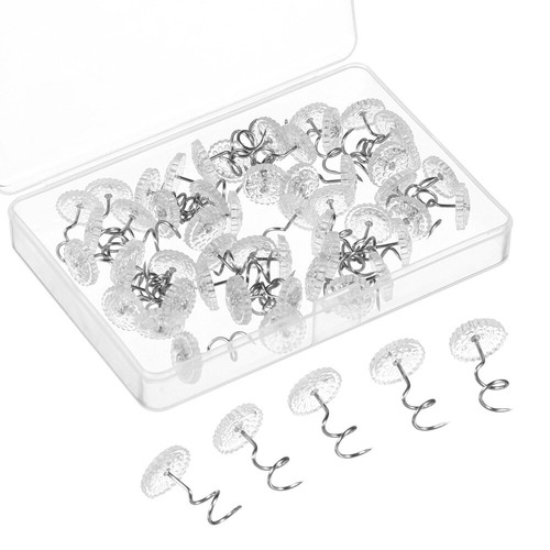 50 Pcs Stainless Steel Spiral Nails Quilt Cover Fixer Holder Clip