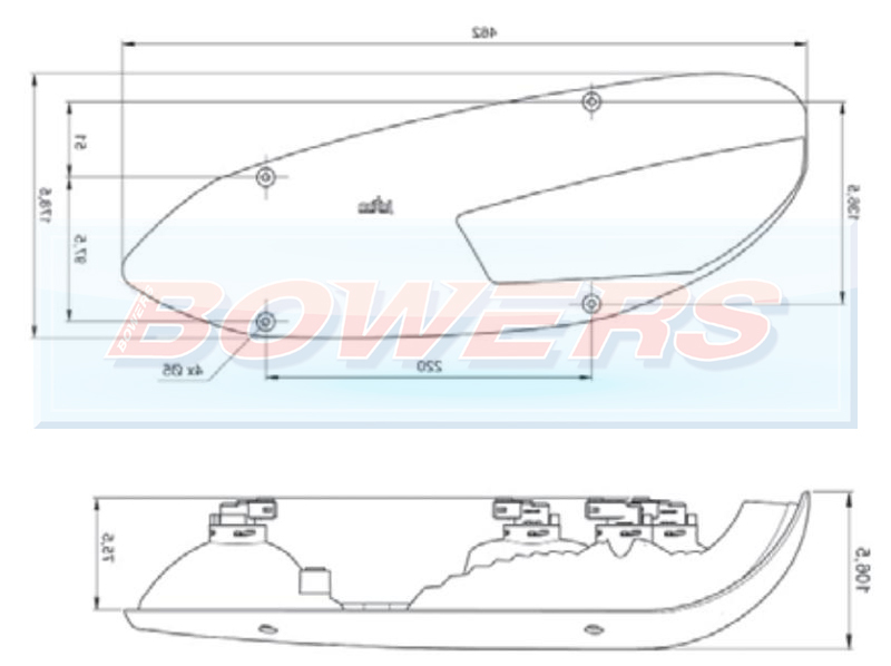 Jokon Rear Right Hand Tail Lamp For Swift Challenger & Conqueror Caravans