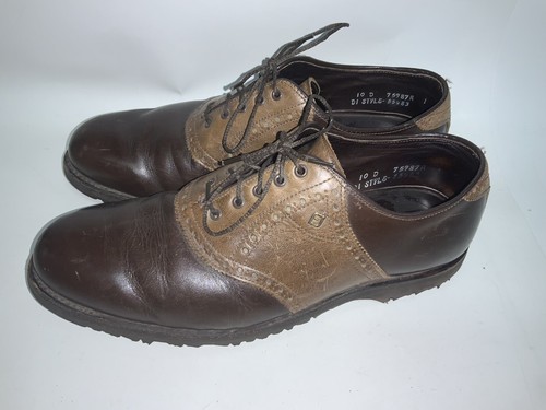 Zapatos montar de golf FootJoy Classics secos para talla 10 hechos en
