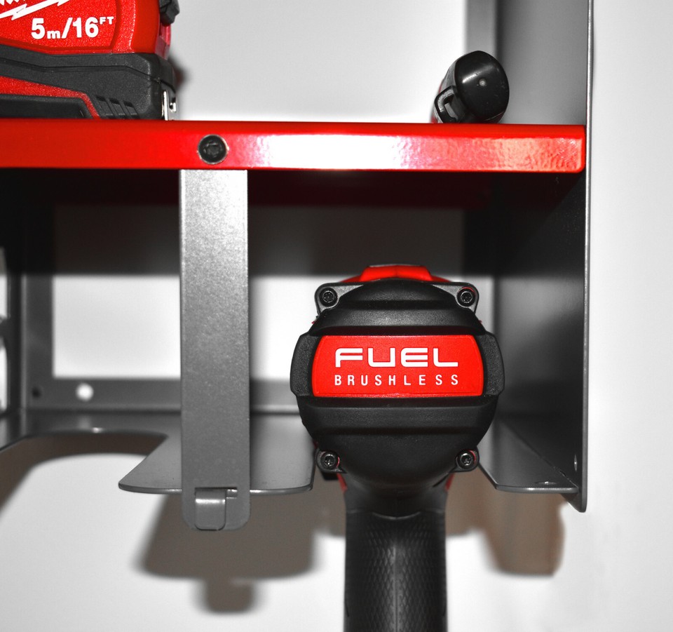 Drill Driver Battery Charger Tool Rack Shelving Storage Workshop ...