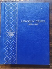 1909-1940 Lincoln Cent Collection 77 diff - Whitman Album-see description nice