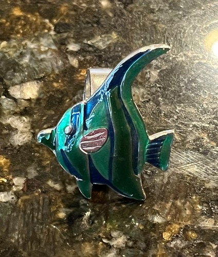 Maugenest Fish Napkin Rings (4) San Francisco Metal Enamel Dinner Elegant Decor - Picture 4 of 6