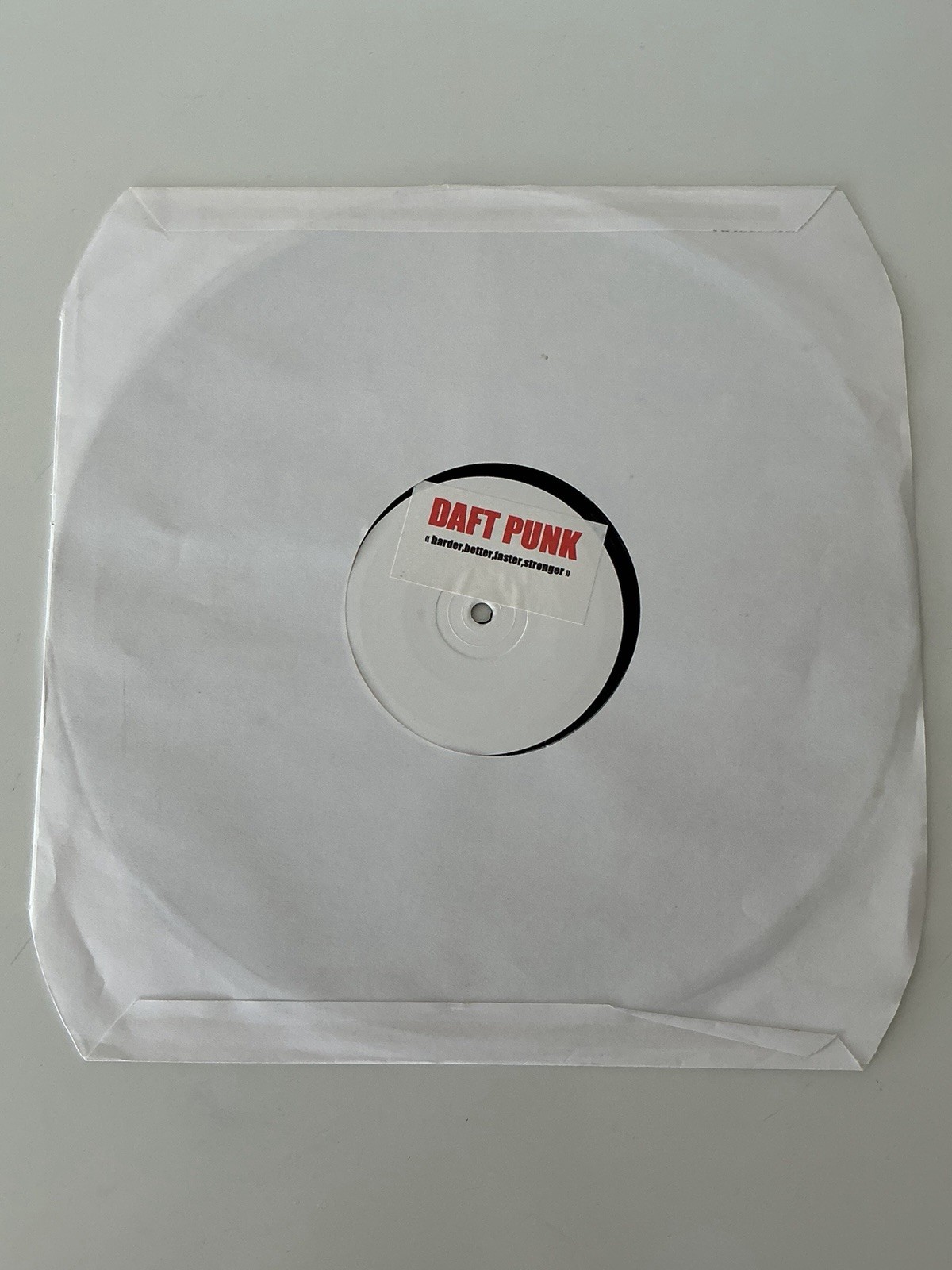 Daft Punk Harder, Better, Faster, Stronger Vinyle 30 cm Label blanc 3