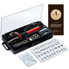 Wood Burning Kit 22PCS, Adjustable Temperature Pen with 18 Tips Accessories A...
