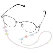 Beaded Eye Glasses Chain, Candy Eyeglass Holder Chain, Multicolor